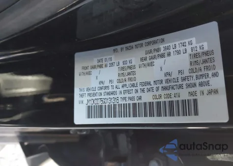 2016 Mazda Cx-3 Grand Touring z USA, uszkodzony, nr VIN JM1DKDD75G0131316